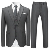 Men's Fashion Slim Suit Three-piece Suit